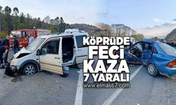 Köprüde feci kaza... 7 Yaralı!