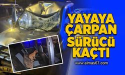 Yayaya çarpan sürücü olay yerinden kaçtı!