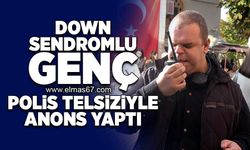 Down sendromlu genç polis telsiziyle anons yaptı!