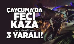 Çaycuma'da feci kaza! 3 Yaralı!