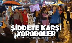 Şiddete karşı yürüdüler!