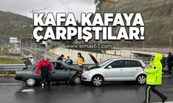 Kafa kafaya çarpıştılar!