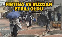 Fırtına ve rüzgar etkili oldu