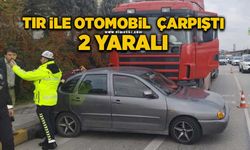 Tır ile otomobil çarpıştı: 2 yaralı