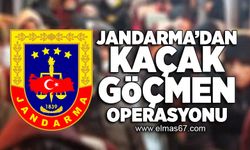 Jandarma'dan kaçak göçmen operasyonu