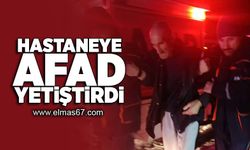 Hastaneye AFAD yetiştirdi!