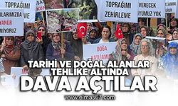 Tarihi ve doğal alanlar tehlike altında: Dava açtılar!