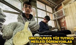 Meslek liseliler unutulmaya yüz tutmuş mesleği öğreniyor