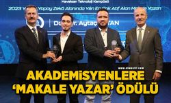 Akademisyenlere ‘Makale Yazar’ ödülü