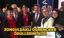 Zonguldaklı öğrencililer ödüllerini aldı