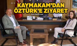 Kaymakam'dan Vedat Öztürk'e ziyaret