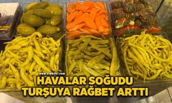 Havalar soğudu, turşuya rağbet arttı