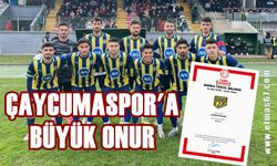 Çaycumaspor “Marka Tescil Belgesi” aldı