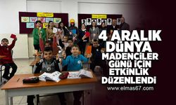 4 Aralık Dünya Madenciler Günü için etkinlik düzenlendi!