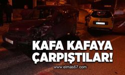 Kafa kafaya çarpıştılar!