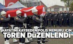 Hayatını kaybeden polis memuru için tören düzenlendi!