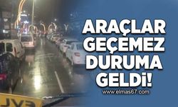 Araçlar geçemez duruma geldi!