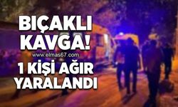 Bıçaklı kavga! 1 kişi ağır yaralandı!