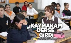 Kaymakam derse girdi!