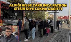 Aldığı hisseler çakılınca, patron gitsin diye lokma dağıttı