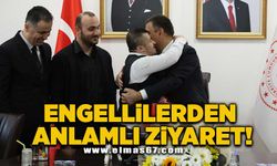 Engellilerden anlamlı ziyaret!