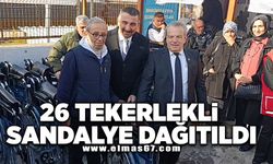 26 Tekerlekli sandalye dağıtıldı!