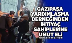 Gazipaşa yardımlaşma derneğinden ihtiyaç sahiplerine umut eli