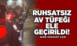 Ruhsatsız av tüfeği ele geçirildi