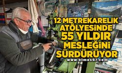 12 metrekarelik ayakkabı atölyesinde 55 yıldır mesleğini sürdürüyor