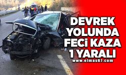 Devrek yolunda feci kaza 1 yaralı!