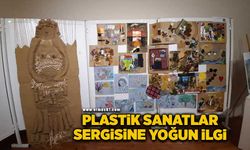 Plastik sanatlar sergisine yoğun ilgi