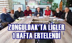 Zonguldak’ta ligler 1 hafta ertelendi!