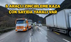 6 araçlı zincirleme kaza: 15 hafif yaralı