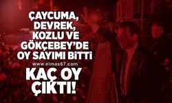 Çaycuma, Devrek, Gökçebey ve Kozlu'da oy sayımı bitti... Kaç oy çıktı?