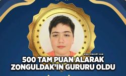 Zonguldak'ın gururu Selim İnam 500 tam puan alarak Türkiye birincisi oldu