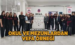 Okul ve mezunlardan vefa örneği