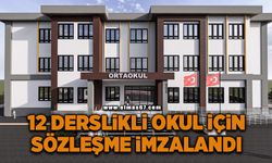 12 derslikli yeni okul için sözleşme imzalandı
