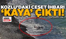 Denizdeki ceset ihbarı 'kaya' çıktı