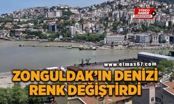 Zonguldak’ın denizi renk değiştirdi