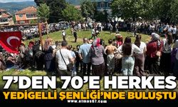 7'den 70'e herkes Yedigelli şenliğinde buluştu
