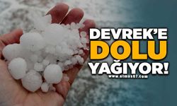 Devrek’te misket büyüklüğünde dolu yağdı
