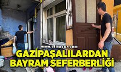 Gazipaşalılardan bayram seferberliği: Hem et hem ayakkabı dağıtıldı
