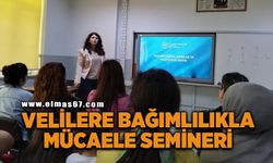 Velilere yönelik "Bağımlılıkla Mücadele ve İlk Yardım" semineri düzenlendi
