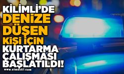Kilimli'de denize düşen kişi için kurtarma çalışması başlatıldı!