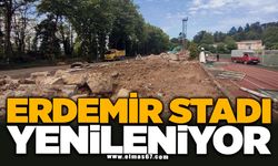 ERDEMİR Stadı yenileniyor