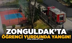 Alaplı'da öğrenci yurdunda yangın paniği
