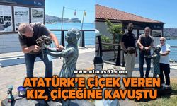 Atatürk'e çiçek veren kız, çiçeğine kavuştu