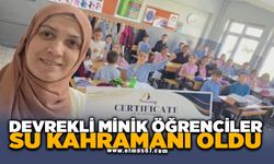 Devrekli minik öğrenciler su kahramanı oldu
