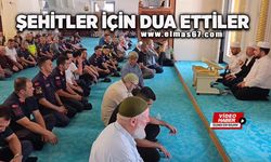Şehitler için dualar ettiler