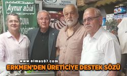 Erkmen'den yerel üreticiye destek sözü: "Destek sözde kalmamalı, sahaya yansımalı"